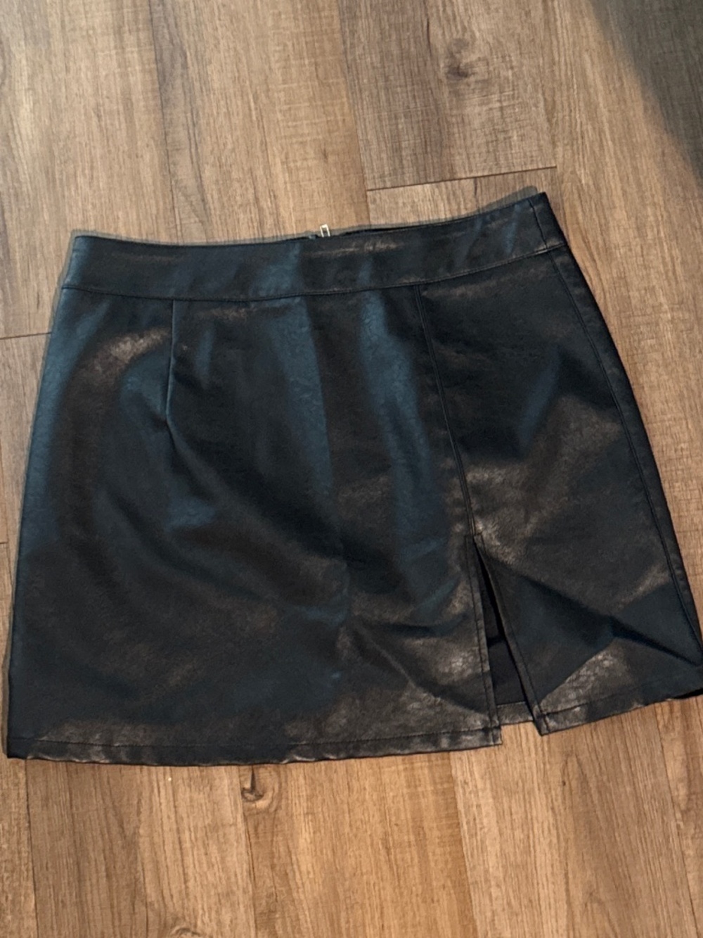 Faux Leather Mini Skirt